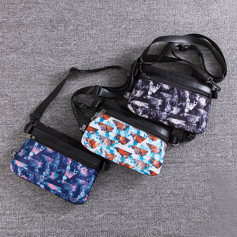 日系休闲涂鸦单肩包个性街头潮流工装风小挎包男女夏季斜挎手机包