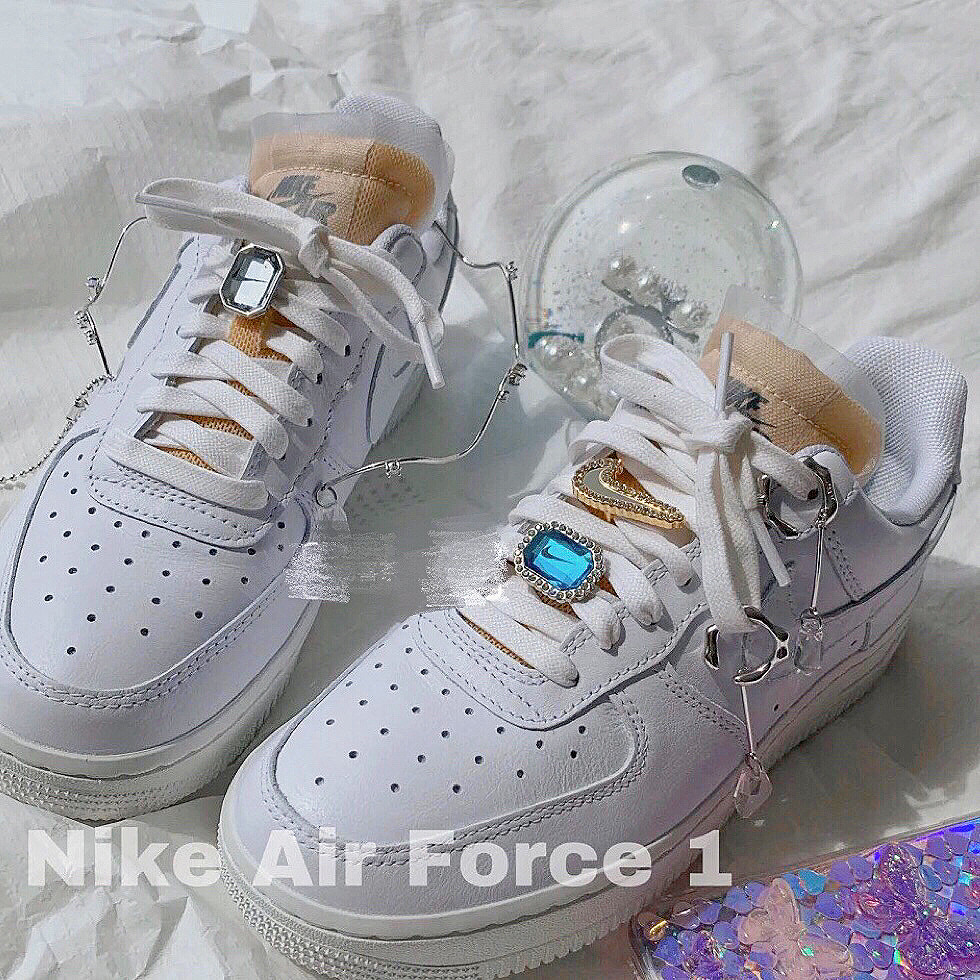 小红书推荐af1适配空军一号改造水钻宝石装饰鞋带扣球鞋老爹鞋扣