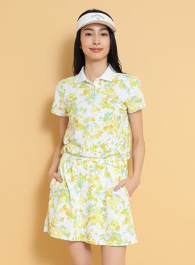 日本代购25春款卡拉威Callaway高尔夫球女士吸汗连衣裙POLO衫裙子
