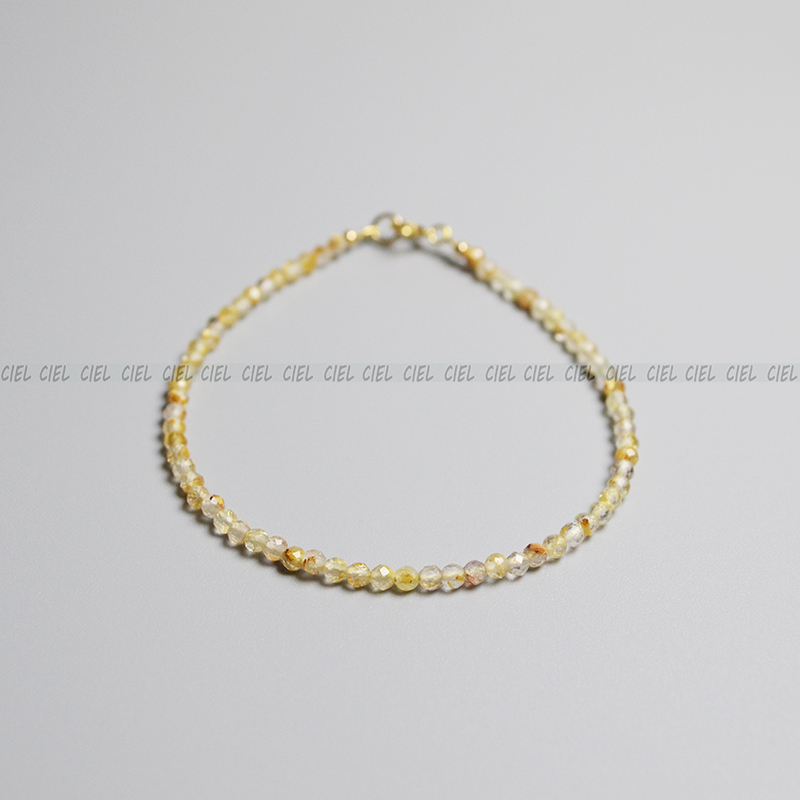 ciel原创手工饰品天然切面珠极细