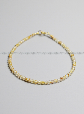 ciel原创手工饰品天然切面珠极细