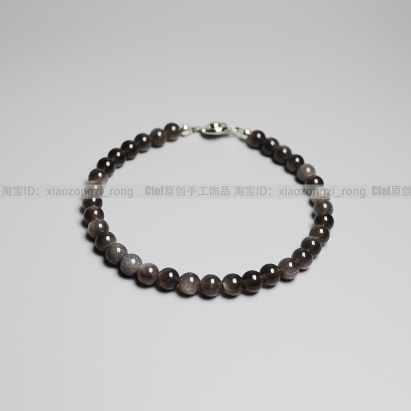 ciel手串黑曜石原创情侣