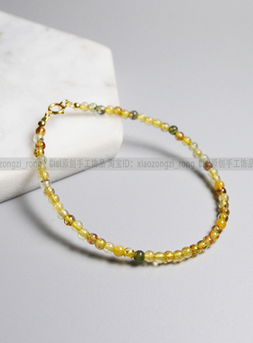 Ciel情侣多彩发晶原创极细手链