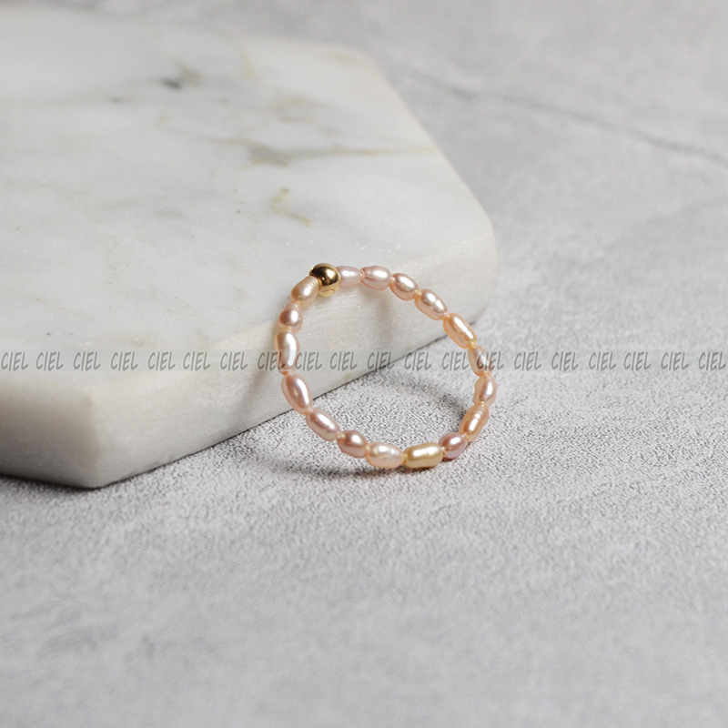 ciel原创手工天然淡水珍珠戒指