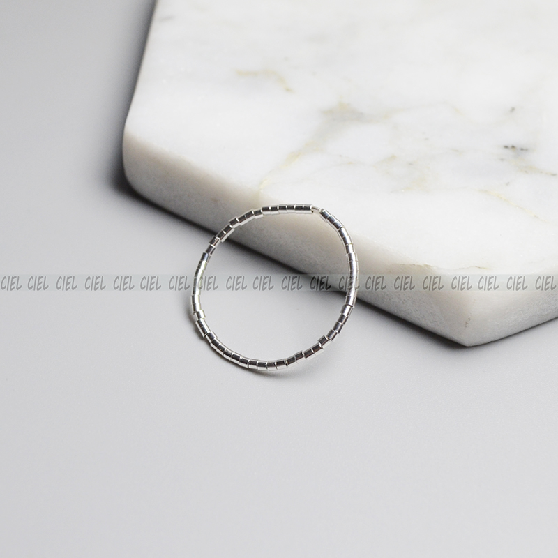 原创设计925纯银戒指1mmCiel