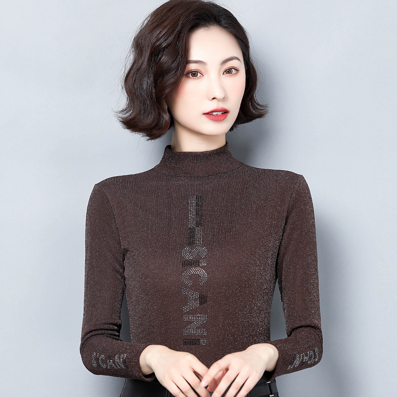 新款蕾丝打底衫秋冬洋气内搭上衣