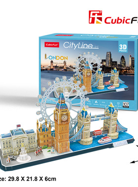 乐立方3D立体拼图城市风情LED旧金山北京上海建筑创意儿童玩具礼