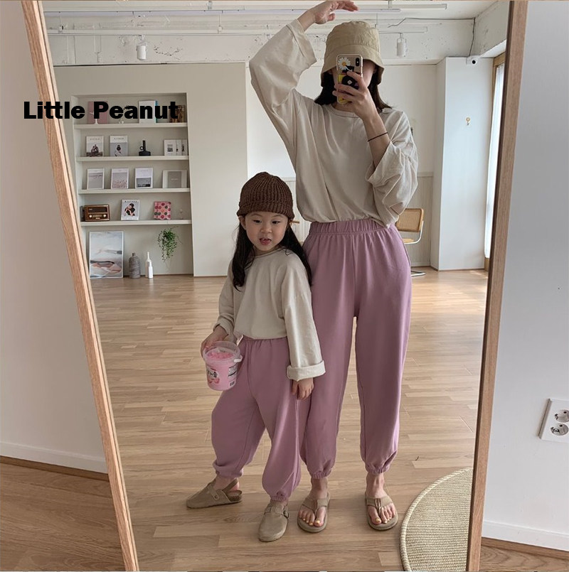 轻松亲子男宝中性风童装运动裤