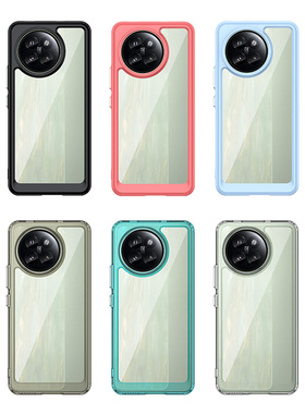 适用小米Civi4Pro手机壳xiaomi14Civi保护套后盖透明简约全包防摔