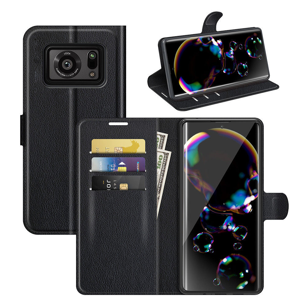 适用夏普aquos r6手机壳r7翻盖r8pro插卡sense4皮套sense6防摔