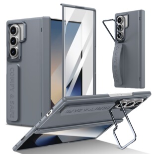 适用三星zfold7手机壳男女新款galaxy z fold6镜头支架fold5中轴铰链全包腕带壳膜一体fold4折叠屏保护套防摔