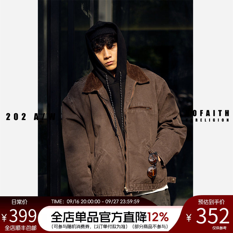 NOFAITH翻领秋冬宽松长袖图片