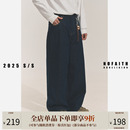 NK03 NOFAITH蓝色牛仔裤 男日系复古宽松原色直筒cleanfit长裤