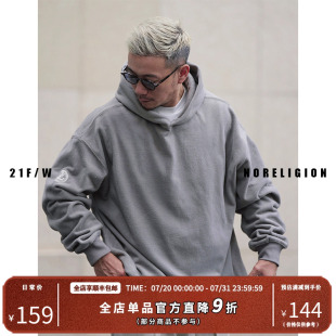 男女秋冬季 NOFAITH摇粒绒加绒保暖连帽卫衣男女宽松加厚款 无信仰