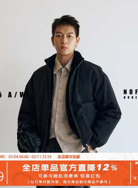 NOFAITH重磅1000G仿貂毛立领夹克上衣男冬季御寒复古宽松休闲外套