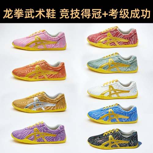 高端竞技得冠武术鞋炫彩耐磨防滑