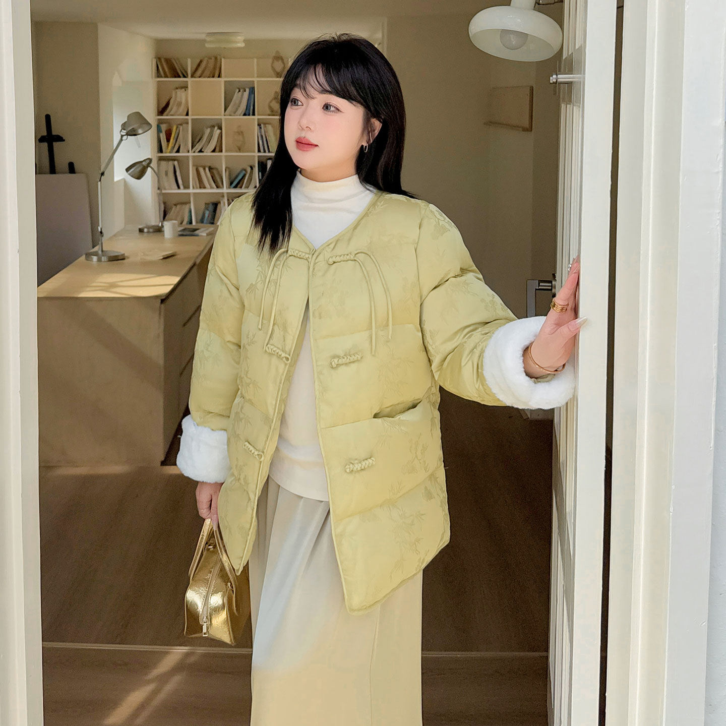 新中式棉服2026冬季新款220斤胖mm大码提花盘扣保暖显瘦棉服外套,女装/女士精品,棉衣/棉服,淘宝优惠券,粉丝福利购,淘宝优惠卷