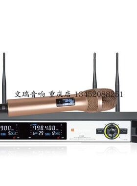 飞普特Paiyermic一拖二U段真分集 P708D 无线手持 头戴麦克风