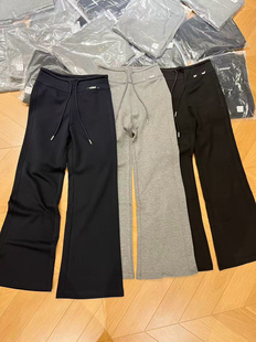 休闲裤 欧洲站2026春季 百搭松紧腰抽绳微喇阔腿裤 欧货时尚 女 新款