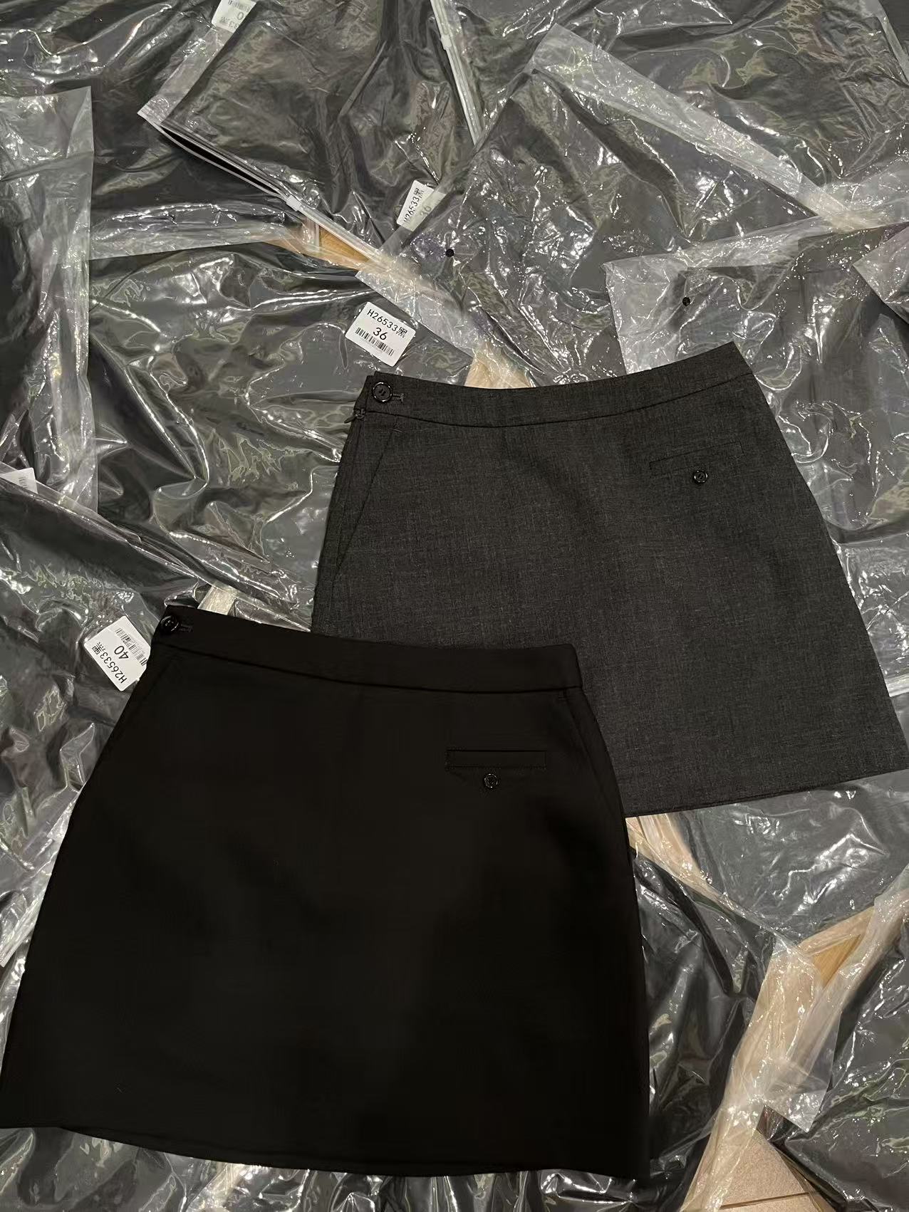 欧洲站早秋高腰显瘦百搭女短裙