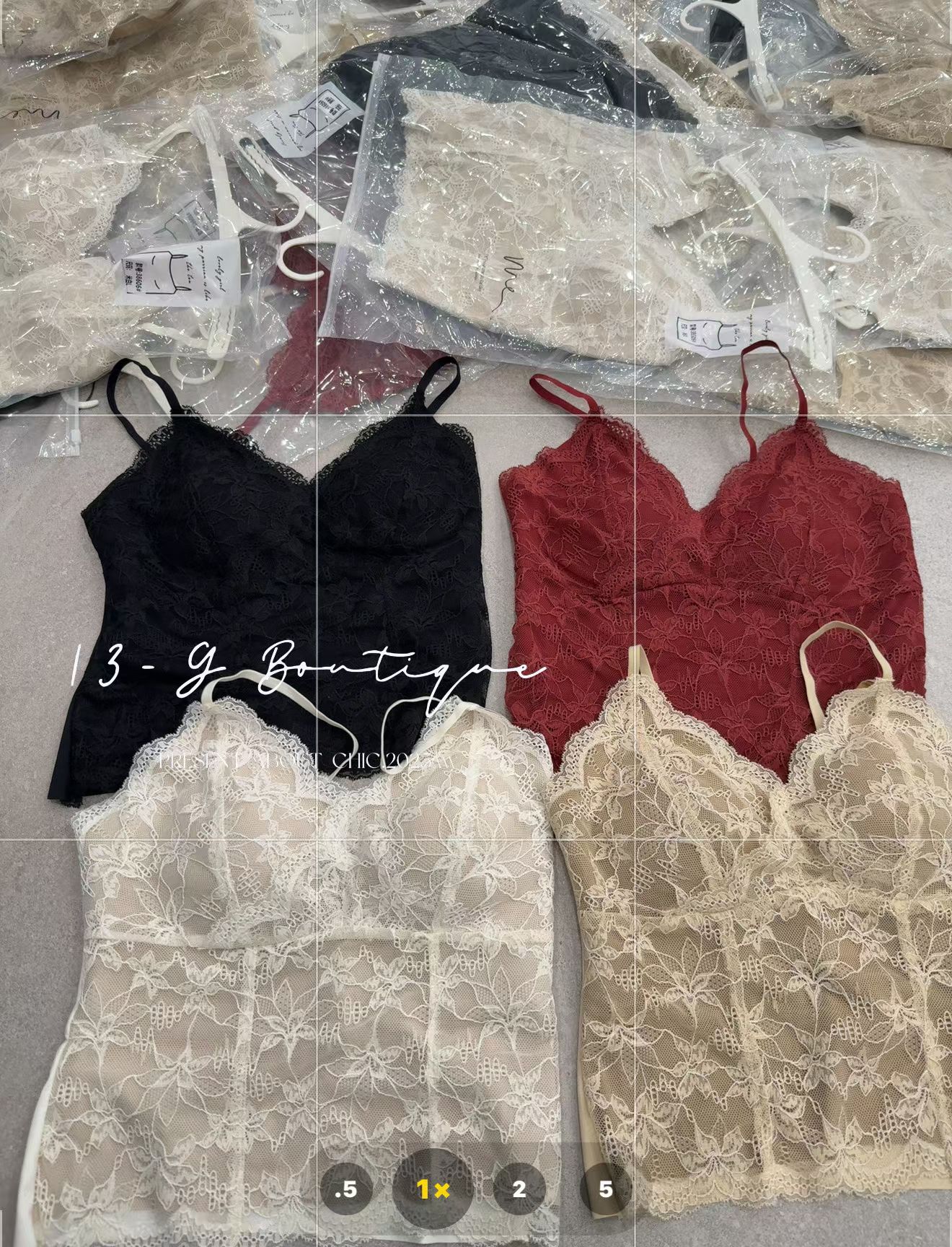 欧洲站2025秋季新款 欧货时尚V领蕾丝吊带背心女内搭蕾丝美背打底