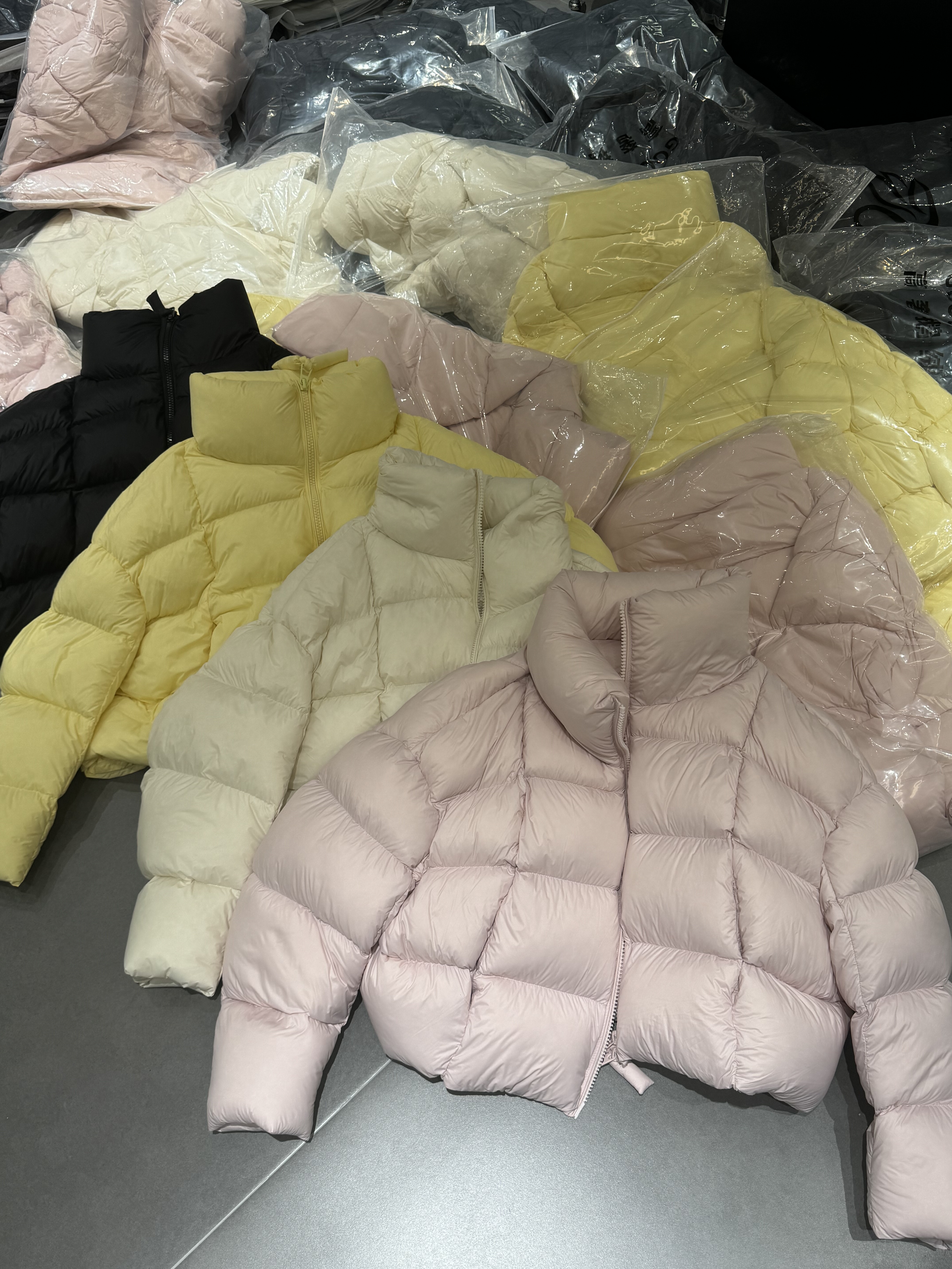 欧洲站2025秋冬新款欧货时尚立领宽松显瘦百搭短款白鹅绒羽绒服