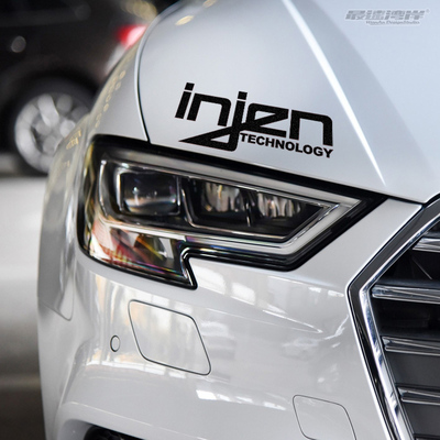 最速湾岸车贴 进气标志改装贴 VW德系车改装车贴 INJEN贴纸反光贴