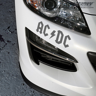 最速湾岸车贴摇滚音乐元素车贴后视镜贴纸重金属摇滚车贴ACDC贴