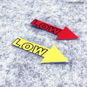 最速湾岸车贴 竞技低趴姿态车贴纸LOW低趴TOW箭头警示贴反光贴纸