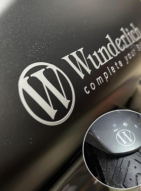 重机车W厂字母改装标R1250GS C450GT K1600B GTL车身装饰贴头盔貼