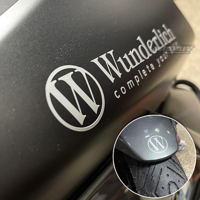 重机车W厂字母改装标R1250GS C450GT K1600B GTL车身装饰贴头盔貼