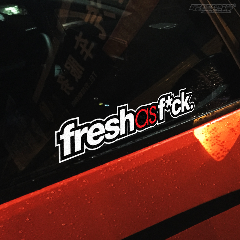 欧美低趴改装英文车贴