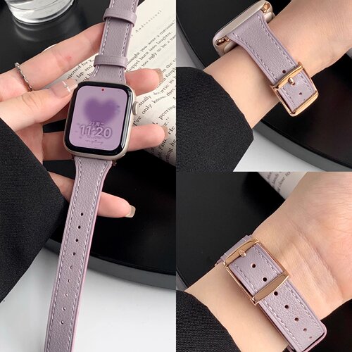 高级感真皮鱼子酱iwatchS11表带