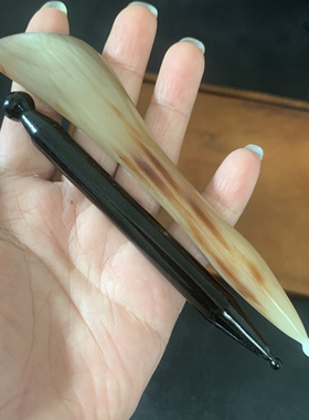 黑水牛角眼部专用薄拨筋棒脸部面部美容眼周川字纹按摩棒耳穴刮痧
