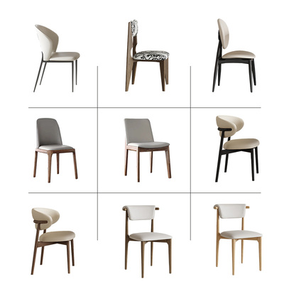 酒店设计师款餐椅实木现代简约