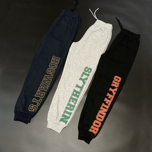 出口单 男子 印花运动裤卫裤跑步健身运动长裤收口收腿裤潮裤男裤