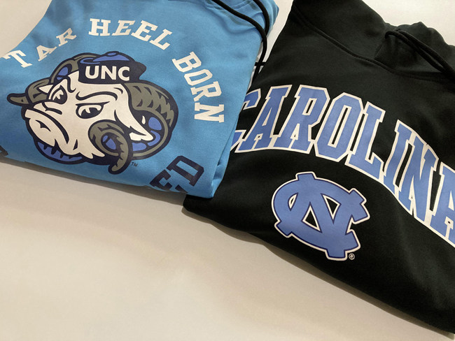 NCAA BASKETBALL SWEATER NORTH CAROLINA POLYESTER SPORTS SWEATER RUNNING FITNESS PULLOVER HOODIE SWEATER SHOOTING SUIT