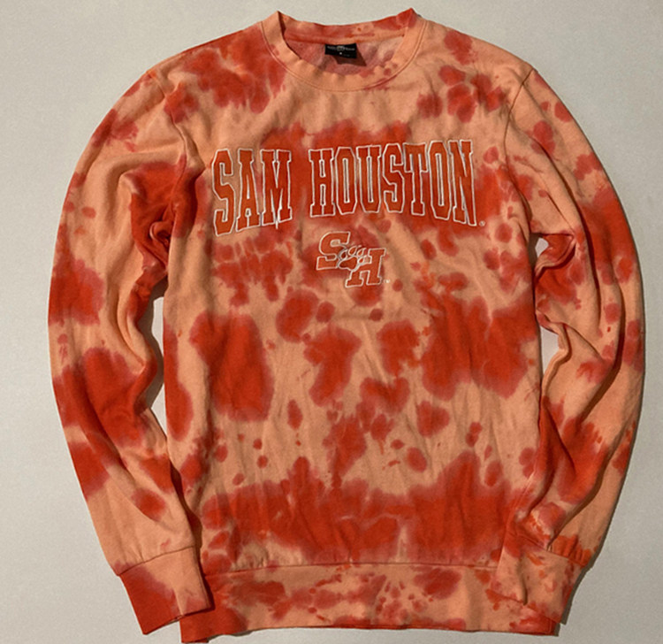 COLLEGE LEAGUE TIE-DYE EMBROIDERY GONZAGA BASKETBALL SPORTS SWEATSHIRT HIP HOP PLUS SIZE MENS CREW NECK PULLOVER