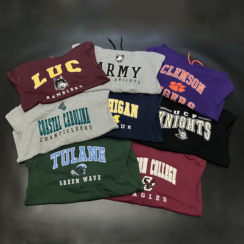 刺绣大学球队运动卫衣外套