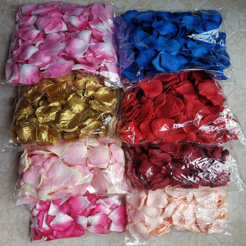 一斤包邮结婚房求婚庆婚礼用品仿真玫瑰花瓣生日装饰假花瓣手撒花
