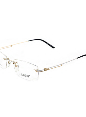 sandwich/三文治女款时尚近视眼镜架纯钛无框商务镜框配镜MOD025