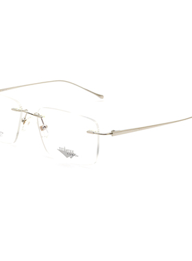 TITANTEC泰坦钛克眼镜框 男无框经典商务钛架女近视镜架 TF-1777