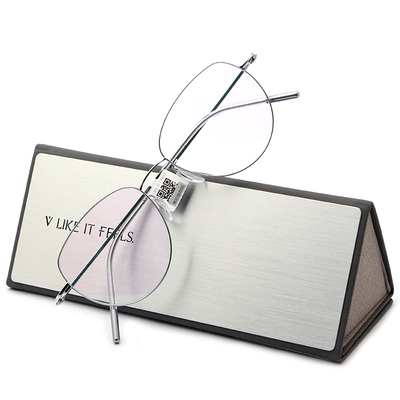 V LIKE IT FEELS微帕眼镜框可配近视简约超轻羽毛钛眼镜框V010T