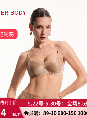 爱慕美体26春夏光影内衣女3/4软托薄模杯大胸显小文胸AD110661