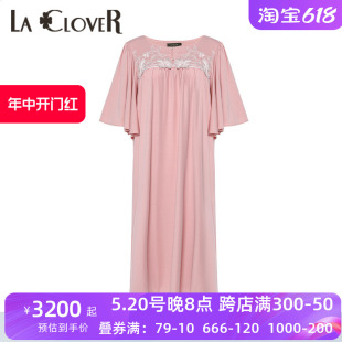 女蝙蝠袖 兰卡文浪漫云床系列 套头长款 新品 睡裙家居裙LC44UX1