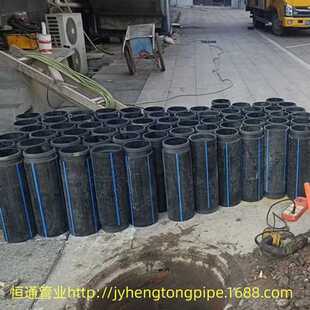PE置换管 城市管道修复 置换管 自锁式非开挖拖拉顶管PE短管