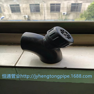 HDPE90°带口弯头 90°门弯45°门弯 PE大弯 HDPE同层 虹吸检查口