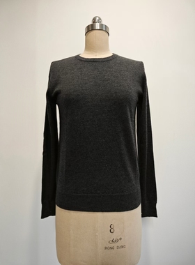 2026春款薄款精纺羊绒衫（圆领），美国单theor**外贸尾货