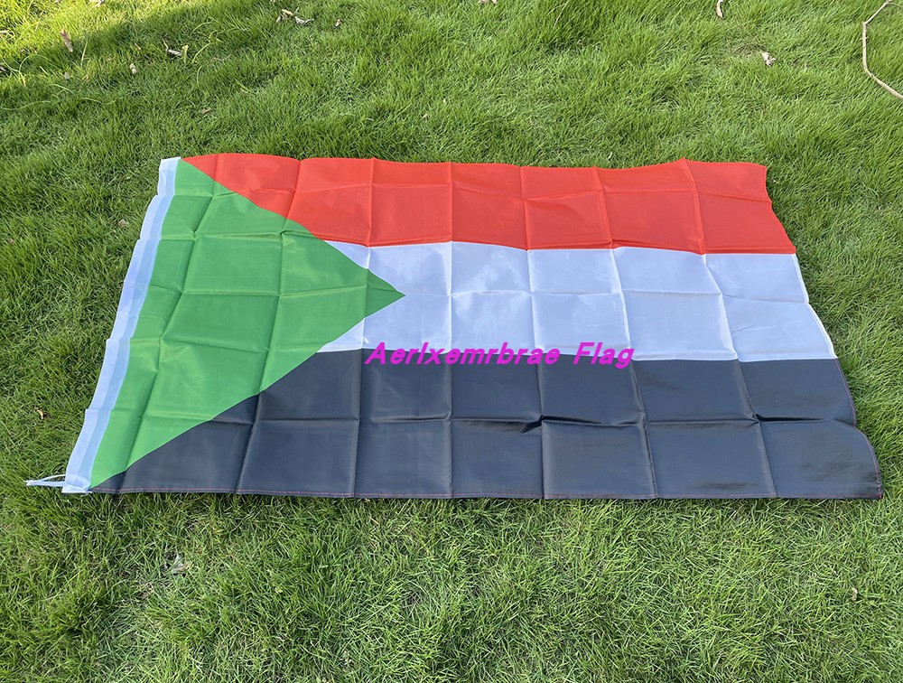 4号世界各国国旗涤纶布国庆节日90x150苏丹国旗 Sudan Flag