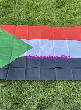 4号世界各国国旗涤纶布国庆节日90x150苏丹国旗 Sudan Flag